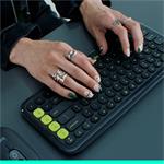 Logitech POP ICON KEYS, grafitová , US INT'L
