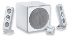Logitech reproduktory Z-4i, 40W RMS, white, zvukový systém 2.1