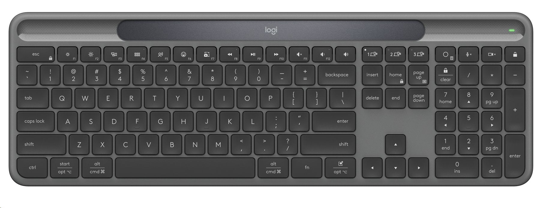 Logitech Signature Slim Solar, Graphite - US INTL