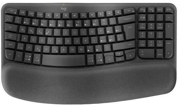 Logitech Wave Keys Wireless Ergonomic Keyboard Graphite - CZ/SK