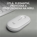 Logitech Wireless Pebble mouse 2, M350s, biela