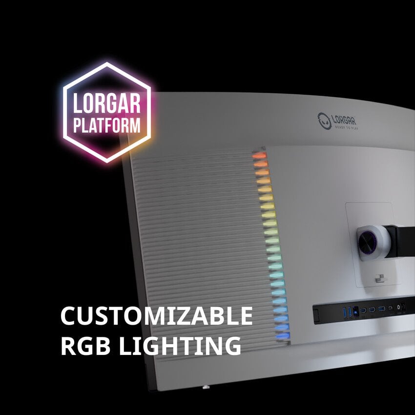 LORGAR 34 – herný zakrivený monitor, miniLED
