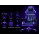 LORGAR CHA41, Ergonomic Gaming Chair Advanced, Černá/fialová