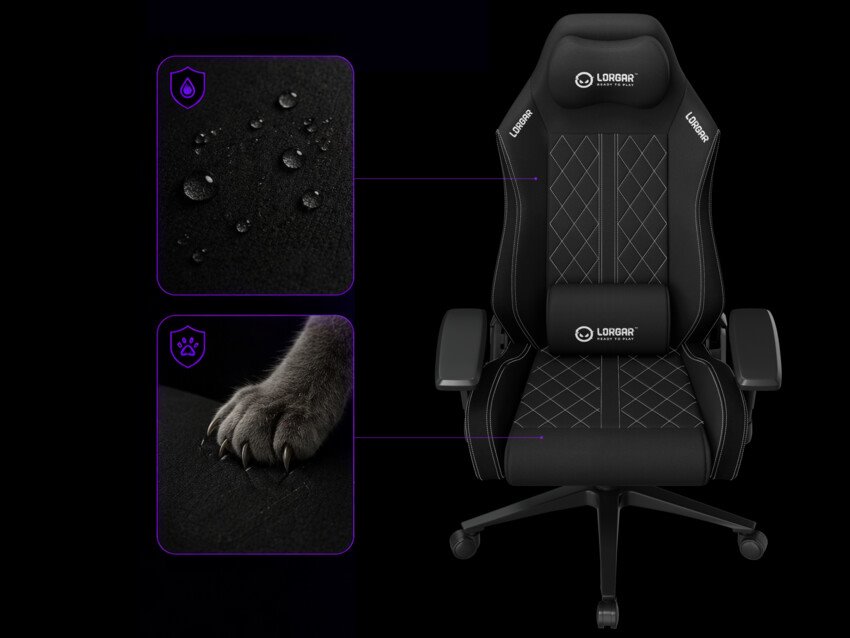 LORGAR CHA41, Ergonomic Gaming Chair Advanced, šedá