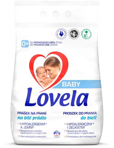 Lovela Baby prášek na praní na bílé prádlo 4,1 kg / 41 pracích dávek
