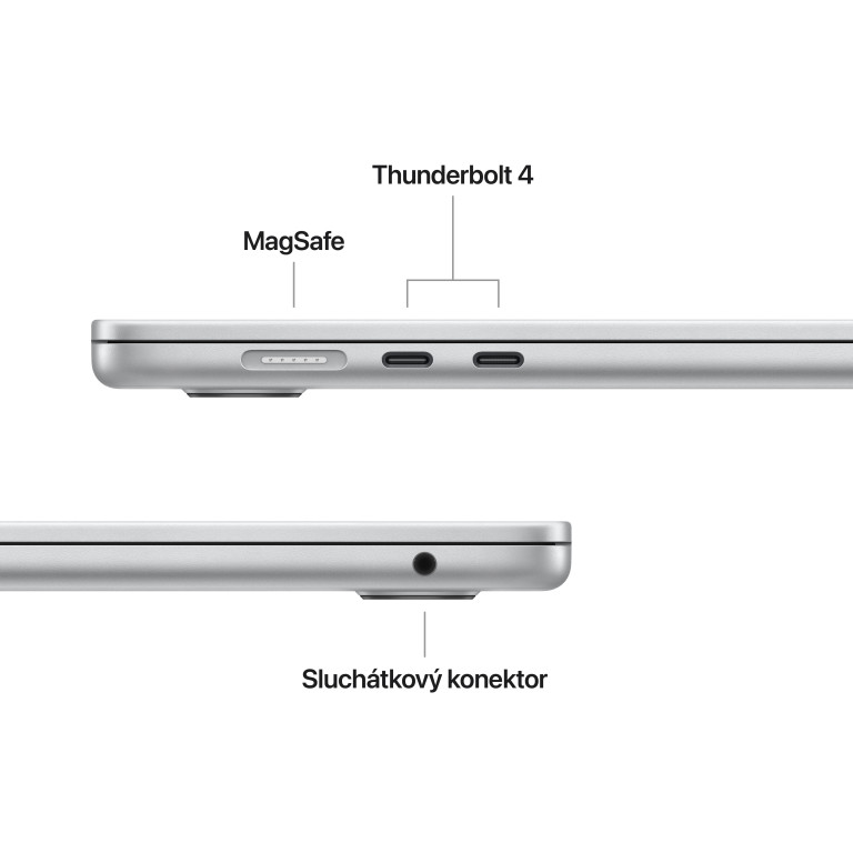 MacBook Air 15,M4 24GB/512GB SSD - strieborný