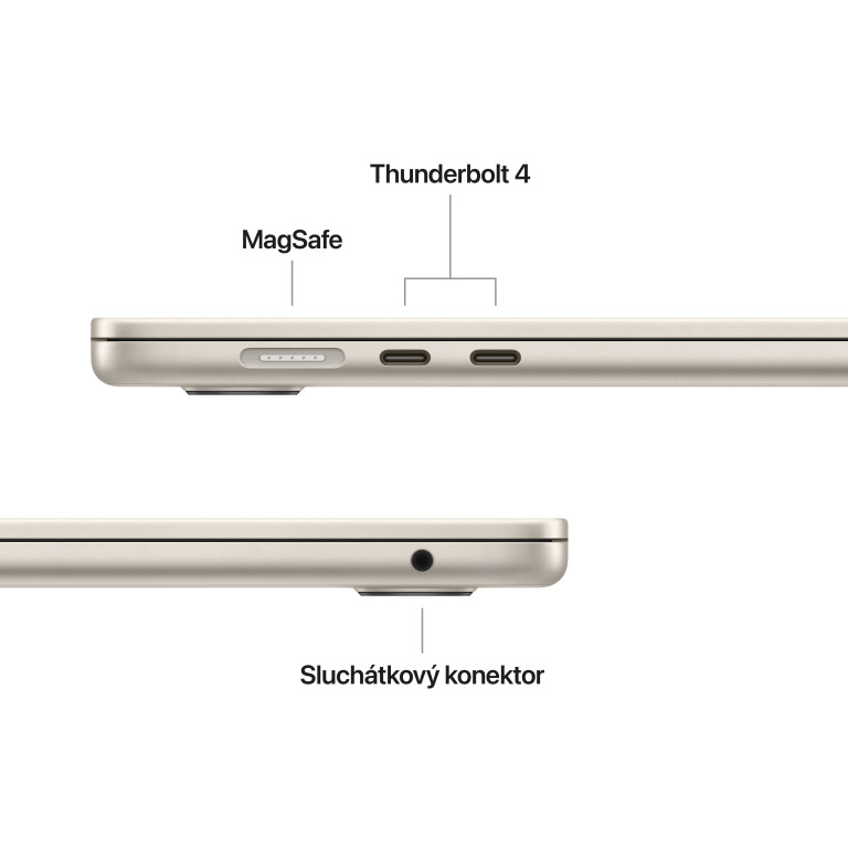MacBook Air 15 M4 512GB Hvězdně bílý