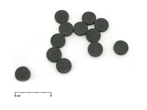 Magnet kulatý šedý 2cm 50ks