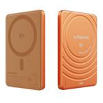 Magnetická bezdrôtová powerbanka Cubenest Qi2 SlimDual 5000 mAh SQ1B3D - oranžová