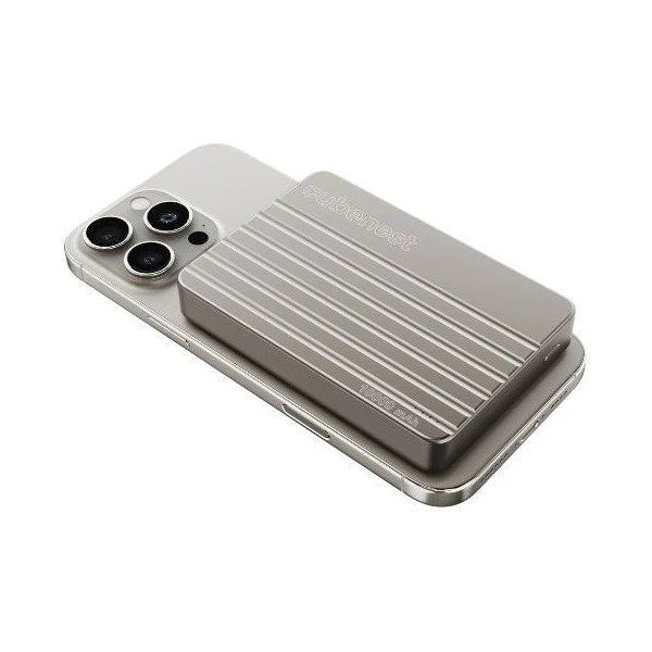 Magnetická bezdrôtová powerbanka Cubenest Slim 10000 mAh S1B2 - titánová