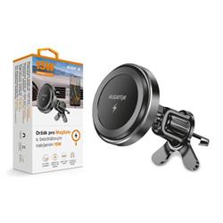 Magnetický držiak do auta ALIGATOR pre MagSafe s bezdrôtovým nabíjaním 15 W, do mriežky ventilácie