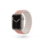 Magnetický remienok Epico pre Apple Watch 42/44/45 mm - ružový/sivý