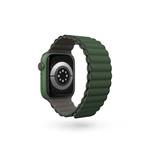 Magnetický remienok Epico pre Apple Watch 42/44/45 mm - sivý/zelený