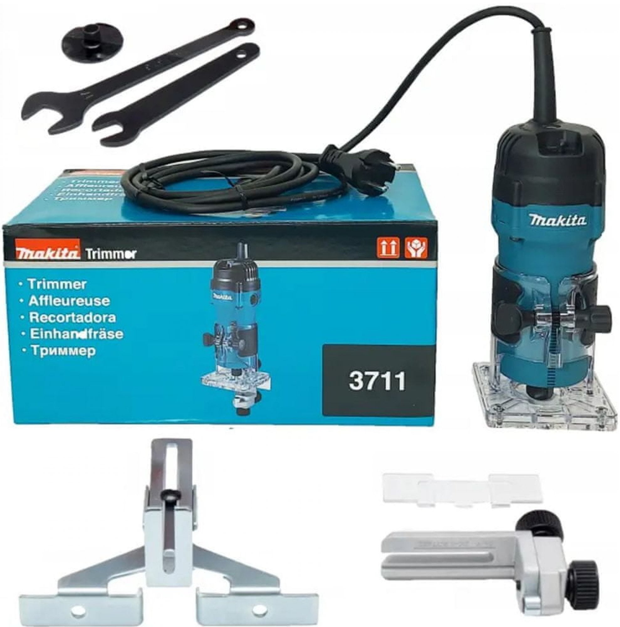 Makita 3711 Jednoručná frézka 6mm,530W