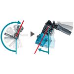 MAKITA Aku kladivo s výměnným sklíčidlem a AWS Li-ion XGT 40V/4,0Ah,Makpac