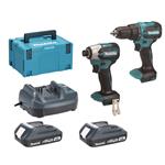 MAKITA Aku sada DHP490+DTD158 Li-ion LXT 18V