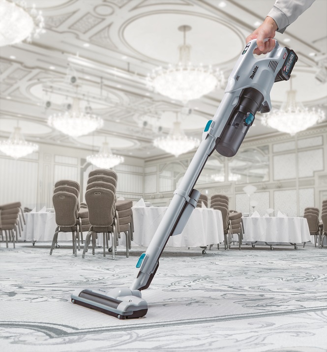 MAKITA Akumulátorový vysávač s cyklónovou filtráciou a elektrickou kefou Li-ion XGT 40V, bez batérie