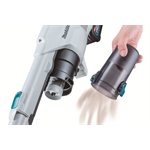 MAKITA Akumulátorový vysávač s cyklónovou filtráciou a elektrickou kefou Li-ion XGT 40V, bez batérie