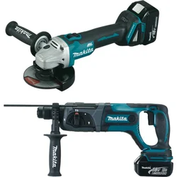 Makita DLX2153TJ1 Aku sada DGA504+DHR241 Li-ion LXT 18V/5,0Ah