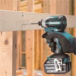 MAKITA DTD158RFJ Aku rázový skrutkovač 1/4" Li-ion LXT 18V 3,0 Ah,Makpac
