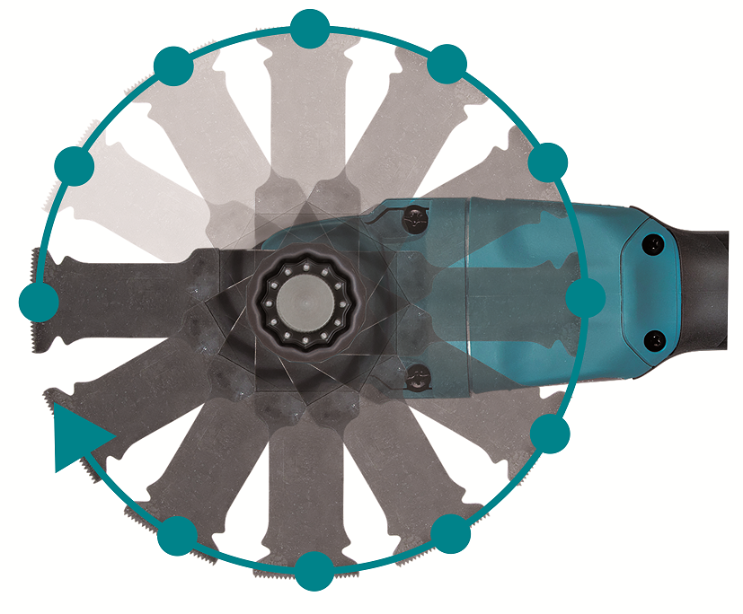 Makita DTM53Z Aku MultiTool Li-ion LXT 18V bez aku Z