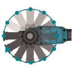 Makita DTM53ZX1 Aku MultiTool s příslušenstvím Li-ion LXT 18V bez aku   Z
