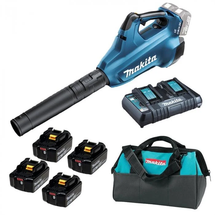 MAKITA DUB362PT4X Aku Li-ion fukár 4x aku 18V/5,0Ah, rýchlonabíjačka, LXT taška