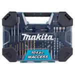 Makita E-22604 sada vrtáků a příslušenství 104 ks v plastovém kufru