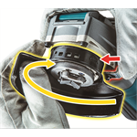 MAKITA GA044GZ Aku úhlová bruska s regulací a X-lock 125mm Li-ion XGT 40V, bez aku Z