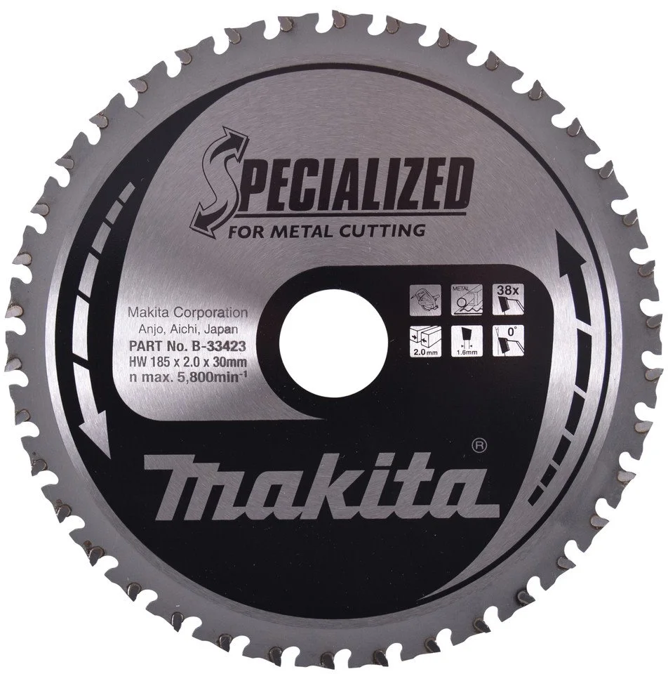 Makita pílový kotúč oceľ SPECIALIZED 185x2x30mm 38Z (B-33423)