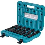 MAKITA sada nástrčných klíčů prodloužených čtyřhran 1/2" IMPACT BLACK 14 ks v