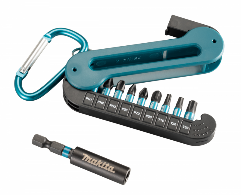 MAKITA sada torzních bitů 1/4" IMPACT BLACK 10 ks v plastovém držáku