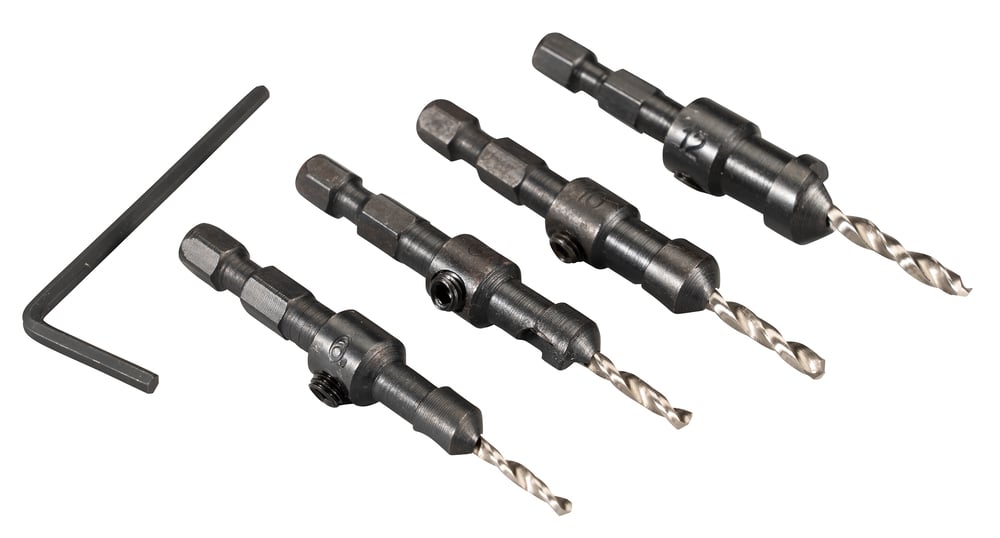 MAKITA sada vrtáků šestihran 1/4" se záhlubníkem 4 ks v plastové krabičce