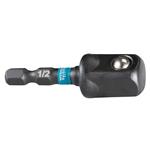 MAKITA torzní adaptér 1/4" IMPACT BLACK, čtyřhran 1/2", 50mm