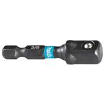 MAKITA torzní adaptér 1/4" IMPACT BLACK, čtyřhran 3/8", 50mm