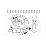 Malování vodou 8C - blok 15x22cm se spirálou 8 listů + štětec