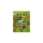 Maľovanie vodou 4A - špirálová podložka 15x19cm 4 listy + štetec