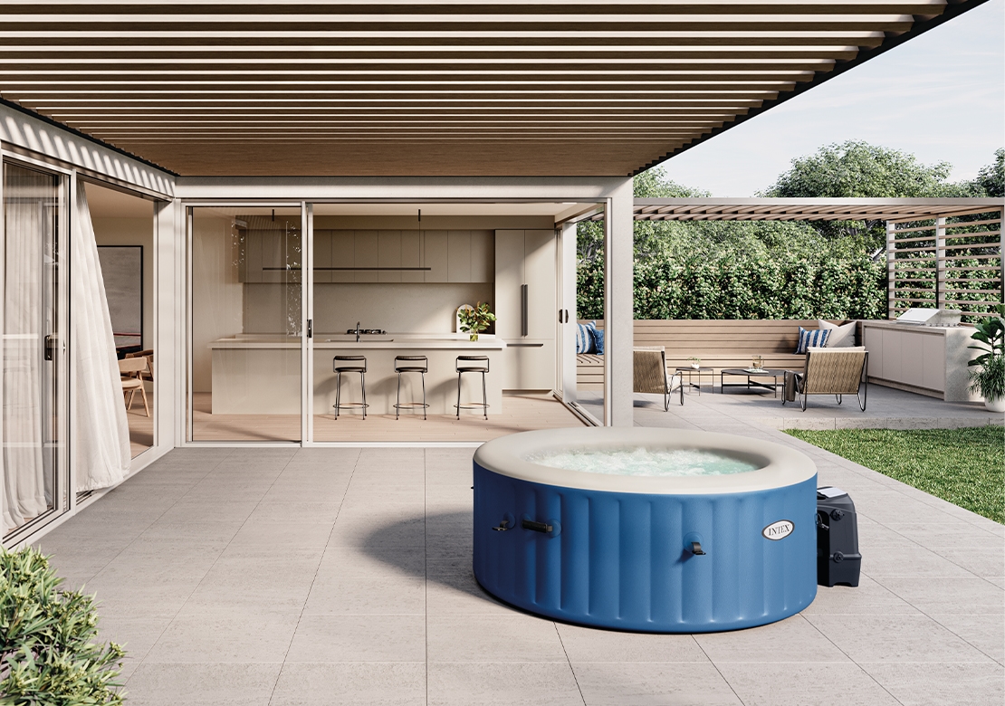 Marimex Whirlpool nafukovacie kúpele Pure Spa - Bubble HWS, modrá (11400275)