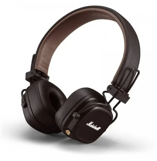Marshall Major IV Bluetooth, slúchadlá cez uši, hnedé