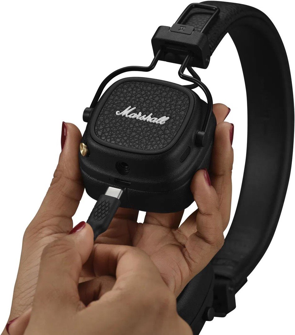Marshall Major V Bluetooth, sluchátka přes hlavu, černá