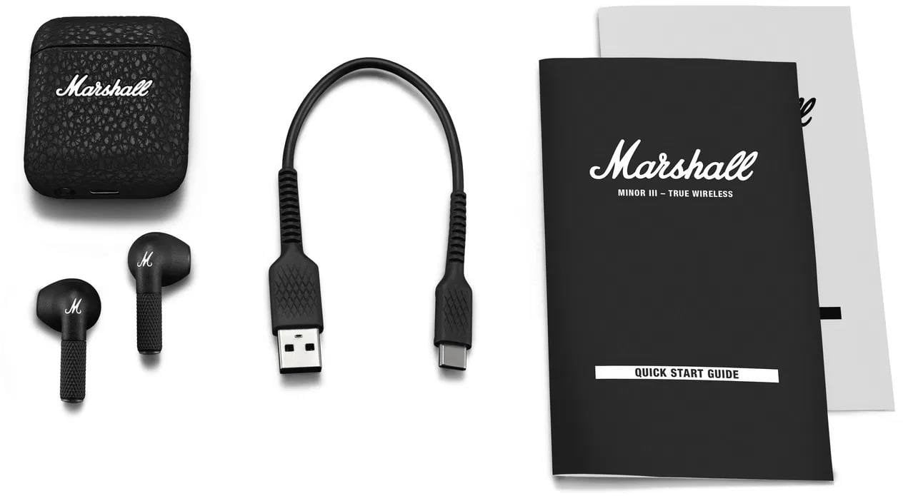 Marshall Minor III Black, slúchadlá cez uši, čierne
