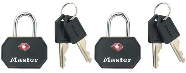 Master Lock Set 2 ks visiacich zámkov TSA 4681EURTBLK - čierny