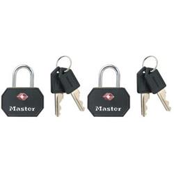 Master Lock Set 2 ks visiacich zámkov TSA 4681EURTBLK - čierny
