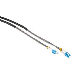 Masterlan optický venkovní armorovaný patch cord, LCupc/LCupc, Duplex, Singlemode 9/125,50m