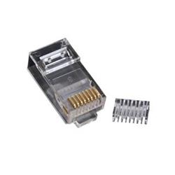 Masterlan UTP RJ45 konektor, Cat.6, 8p8c, pozlátený, skladaný - drôt