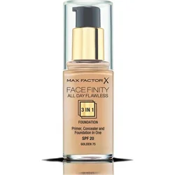 Max Factor Facefinity 3in1 Foundation 30ml - 75 Golden 5410076971671 - Dekorativní kosmetika