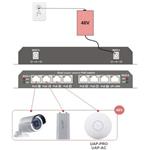 Maxlink 8 portový 10/100 Mbps switch so 7 portami PoE - bez napájacieho adaptéra