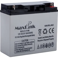 MaxLink olověná baterie AGM 12V 18Ah,konektor F