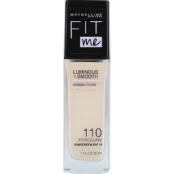 Maybelline Fit Me! Liquid Foundation rozjasňující tekutý make-up SPF 18 110 Porcelain 30 ml