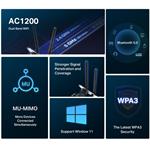 MERCUSYS MA30E Wi-Fi a Bluetooth adaptér PCI Express